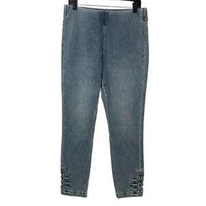 SOFT SURROUNDINGS size Medium The Ultimate Braided Knot Jeans pull on stretch